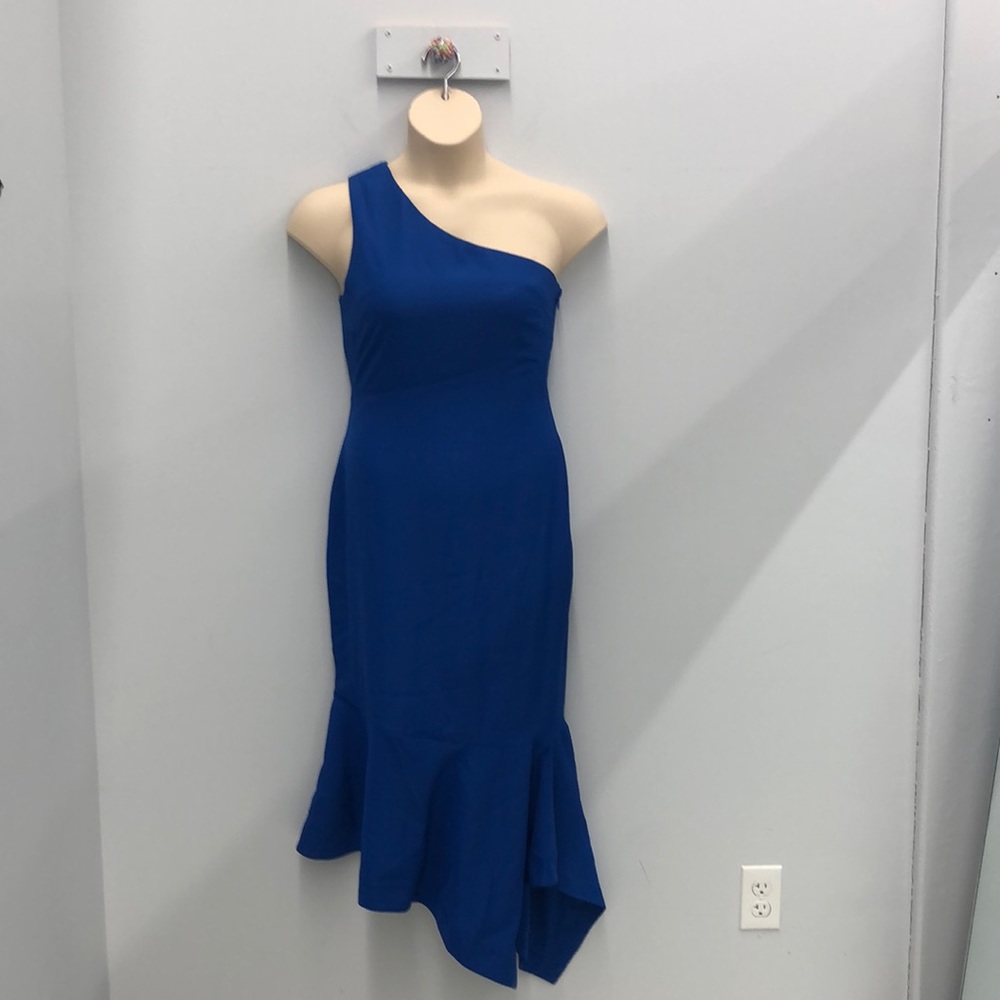 Venus Off Shoulder Blue Dress Size 8